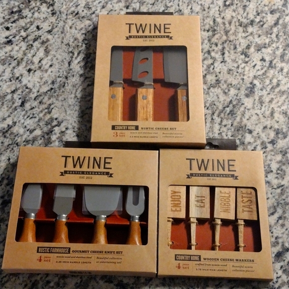 Twine Other - Lot of Twine Cheese Knife sets & Cheese Markers